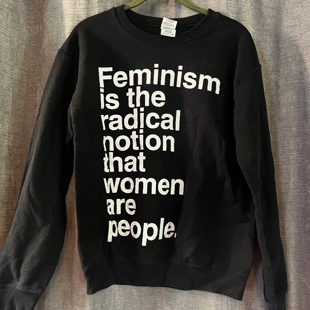 Feminism Crew neck sweatshirt black